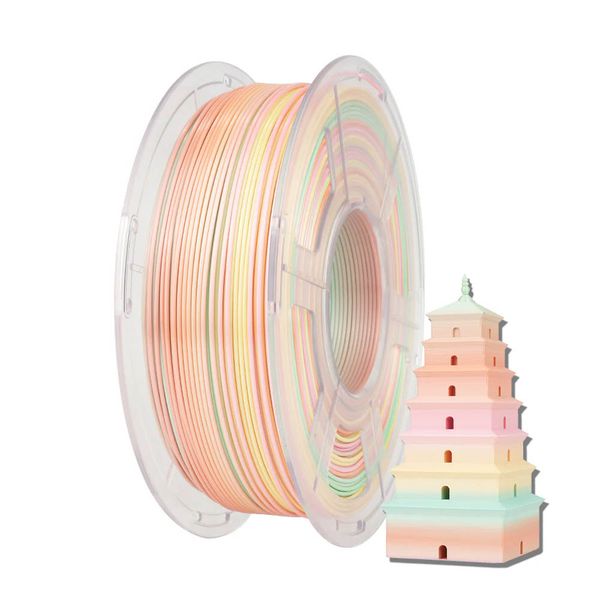 Filamento PLA+ Silk Sunlu 1.75mm 1kg - Rainbow 05