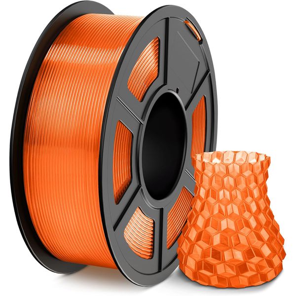 Filamento PLA+ 1.75mm 1kg - Laranja Transparente