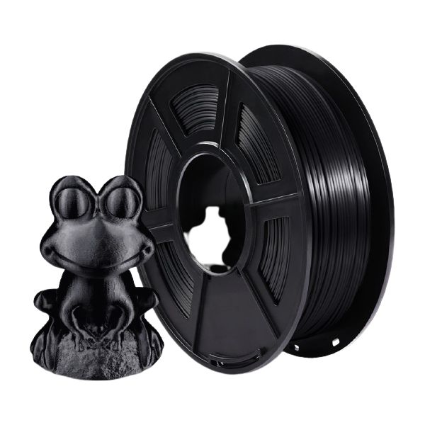 Filamento PLA+ Silk 1.75mm 1Kg - Preto