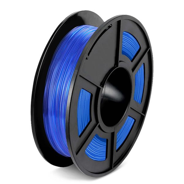 Filamento Flexivel - 1.75mm - 500grs - Transparente Azul