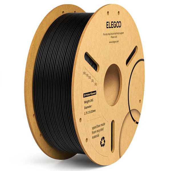 Filamento PLA+ ELEGOO 1.75mm 1kg Preto