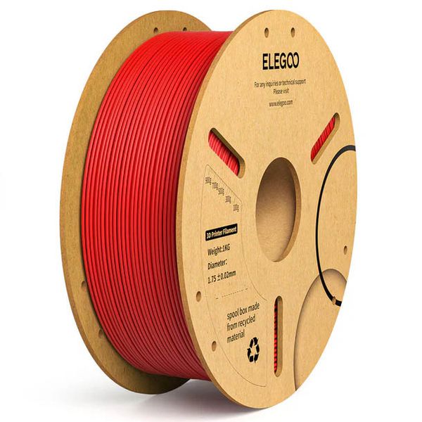 Filamento PLA+ ELEGOO 1.75mm 1kg Vermelho