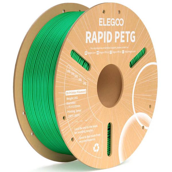 Filamento Rapid PETG ELEGOO 1.75mm 1kg Verde