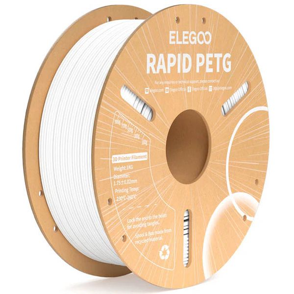 Filamento Rapid PETG ELEGOO 1.75mm 1kg Branco