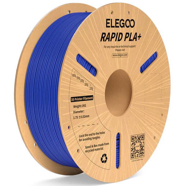 Filamento Rapid PLA+ ELEGOO 1.75mm 1kg Azul