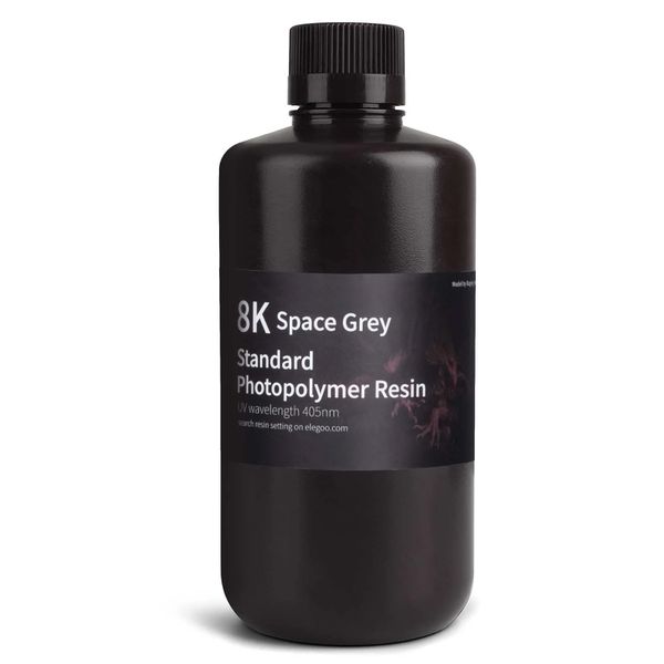  Resina UV Elegoo - Cinza Espacial Standard 8K 1kg