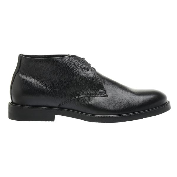 Bota Casual Masculina Couro Preto Cano Baixo