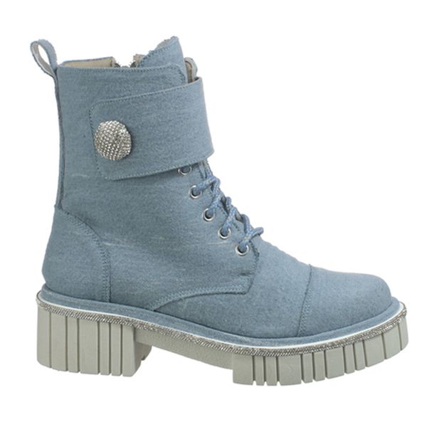 Bota coturno feminino com sola sales tratorada satinato