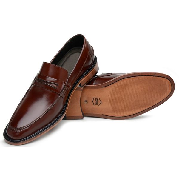 Sapato social masculino em couro legitimo best sale