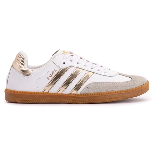 ADIDAS SAMBA WHITE E GOLD