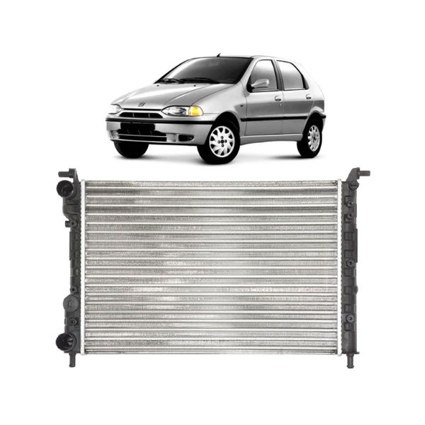 Radiador Palio , Weekend , Siena e Strada até 2000 1.0 , 1.3 e 1.5 Com ou Sem Ar Fixado por parafuso 