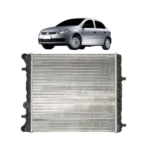 Radiador Gol, Voyage e Saveiro G5, G6 e G7 Fox e Spacefox 2006 á 2018 1.0 e 1.6 Sem Ar 