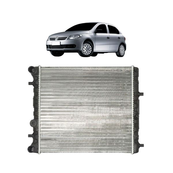 Radiador Gol, Voyage e Saveiro G5, G6 e G7 Fox e Spacefox 2006 á 2018 1.0 e 1.6 Com Ar 