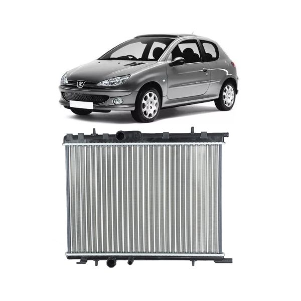 Radiador Peugeot 206 1.0 , 1.4 e 1.6 Peugeot 207 e 307 1.6 e 2.0 Com ou Sem Ar Automático e Manual 