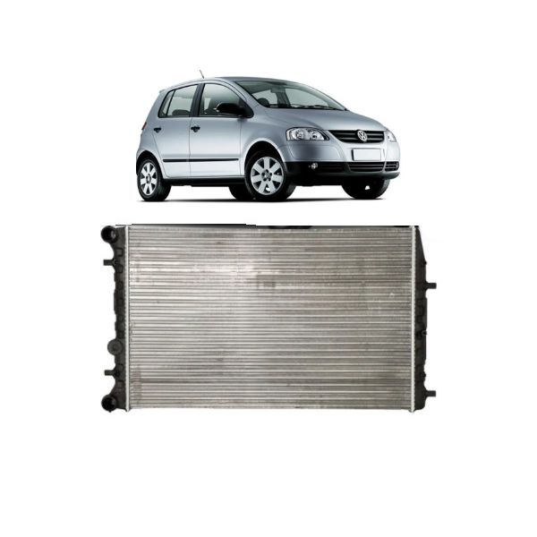 Radiador Fox 2003 á 2005 1.0 e 1.6 Polo 2003 á 2005 1.0 e 1.6 Com Ar Engate Rápido