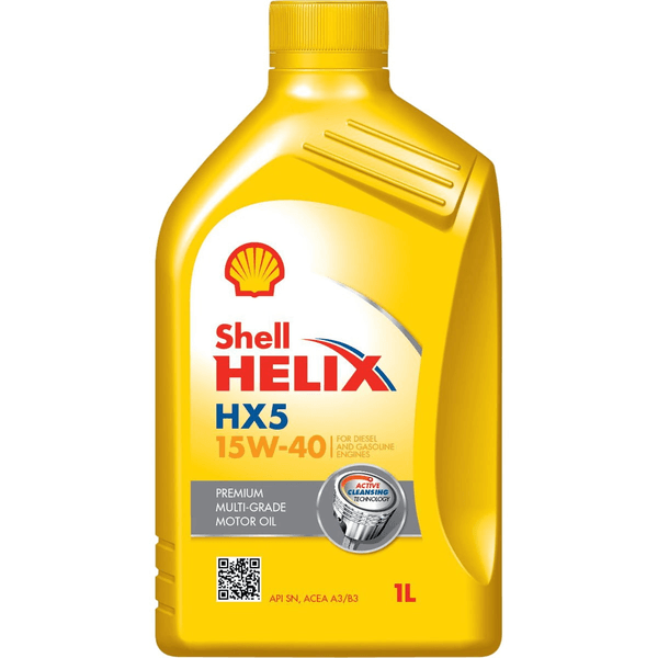 Óleo de Motor Shell HX5 15W 40 API SL Mineral 1Lt.