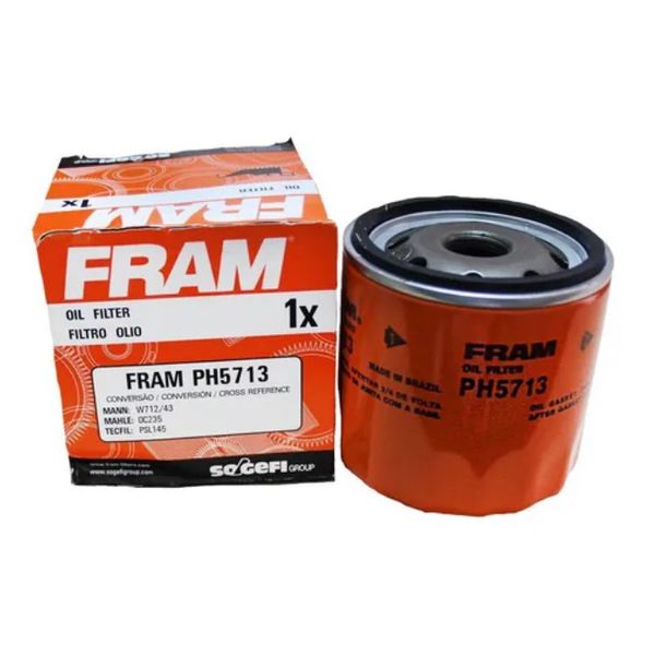 Filtro de Óleo Fiesta e Ecosport Até 2012 Ford Ka 1997 a 2013 1.0 e 1.6 Endura e Rocam