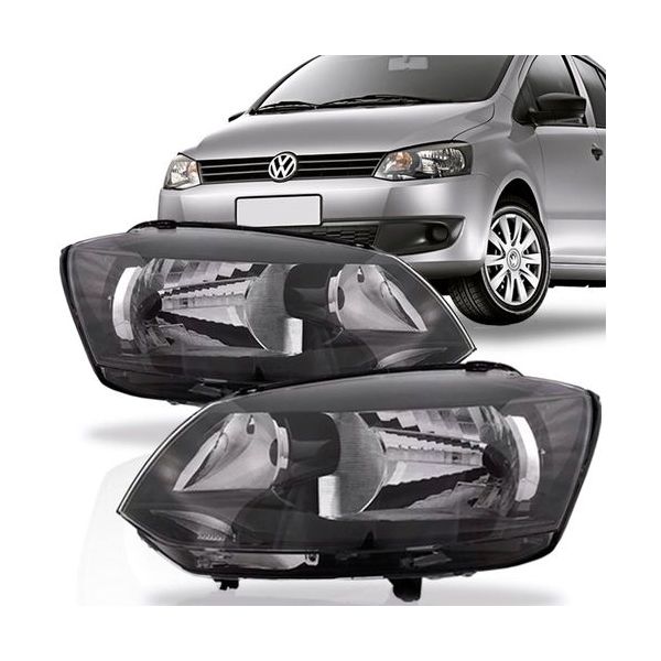 Farol Fox e Spacefox 2011 a 2014 Máscara Negra Foco Simples 