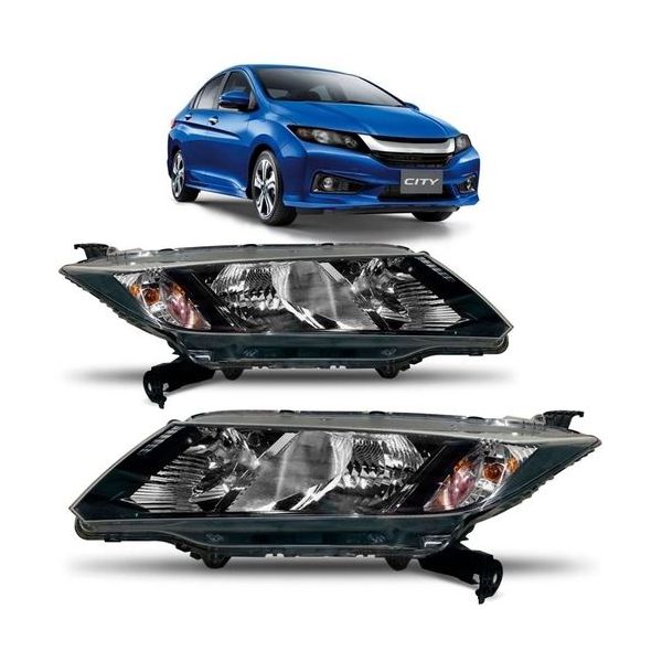 Farol Honda City 2015 a 2017 Máscara Negra 