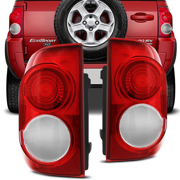 Lanterna Traseira Ecosport 2008 a 2012 Bicolor 