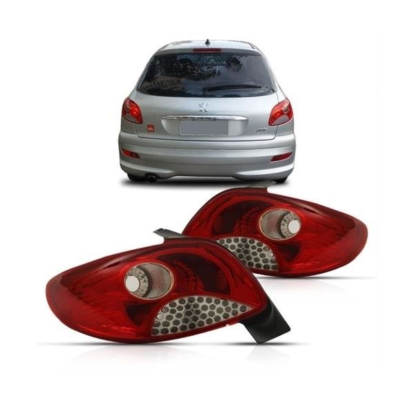 Lanterna Traseira Peugeot 207 Hatch 2008 a 2010 4 Portas