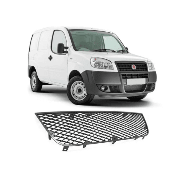 Grade Central Doblo 2010 Em Diante Preto Inferior 