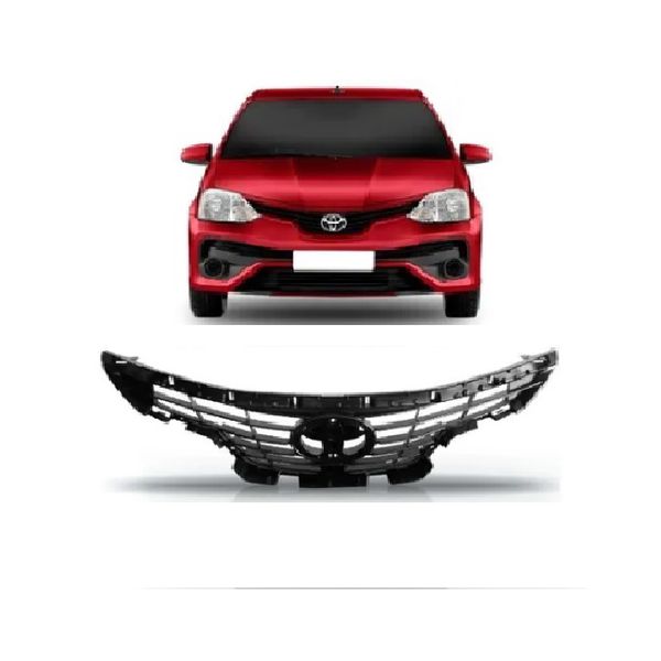 Grade Etios 2017 em Diante Preto Sem Moldura