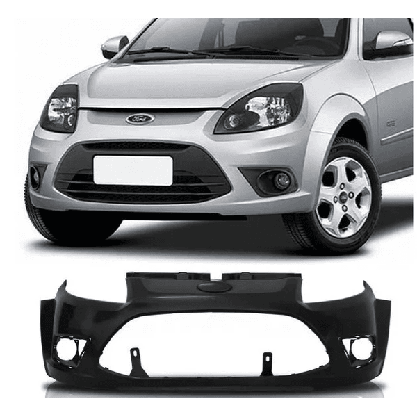 Parachoque Dianteiro Ford Ka 2012 á 2013 Preto Liso 