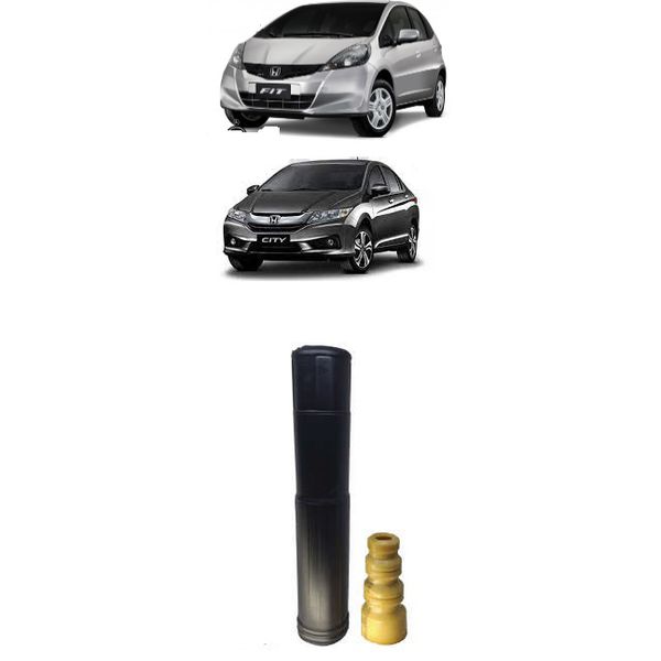 Kit Amortecedor de Suspensão Honda Fit e City 2009 a 2022 Traseiro Peça 