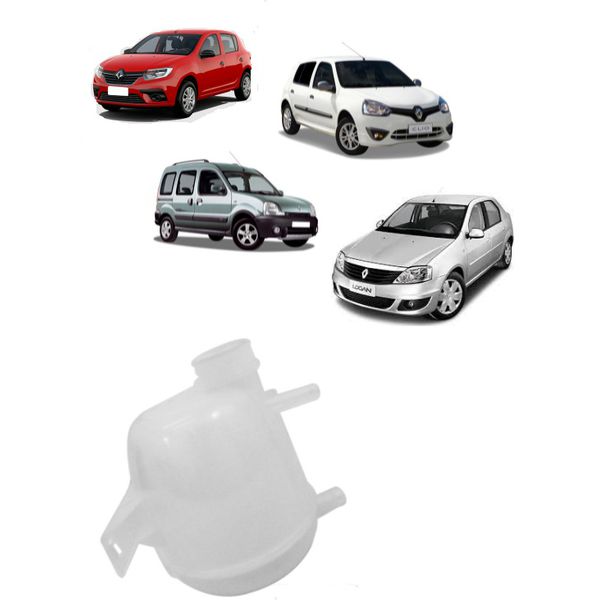 Reservatório de Água do Radiador Clio 2000 Em Diante Logan e Sandero 2007 a 2014 Kangoo 