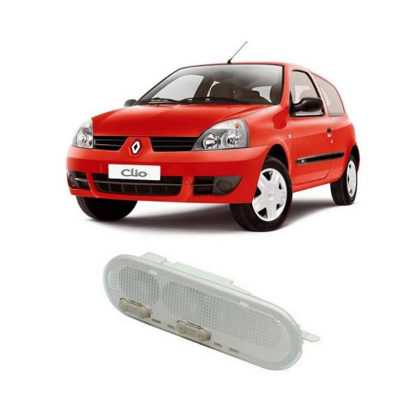 Lanterna De Teto Renault Clio/ Logan/ Sandero/ Duster/ Livina/ Versa 2 Botão