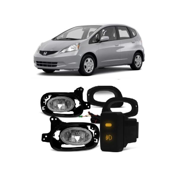 Farol de milha Honda Fit 2012 á 2014 Kit C/Botão Modelo Original