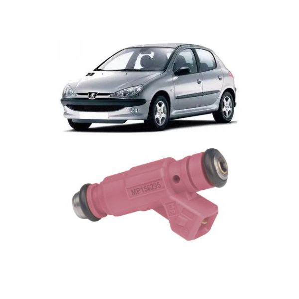 Bico Injetor C-3, Peugeot 206 e 207 2005 a 2012 1.4 Flex Vermelho Peça 