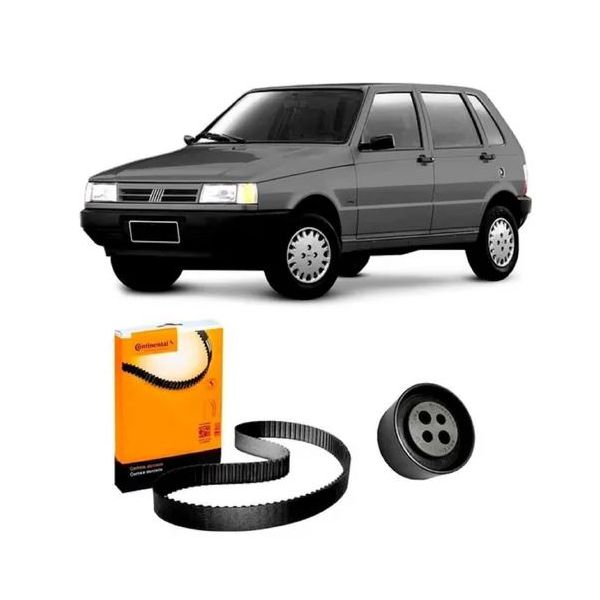 Kit Correia Dentada Uno, Fiorino, Elba e Premio 1.0 e 1.3 1990 até 1994 Com Tensionador