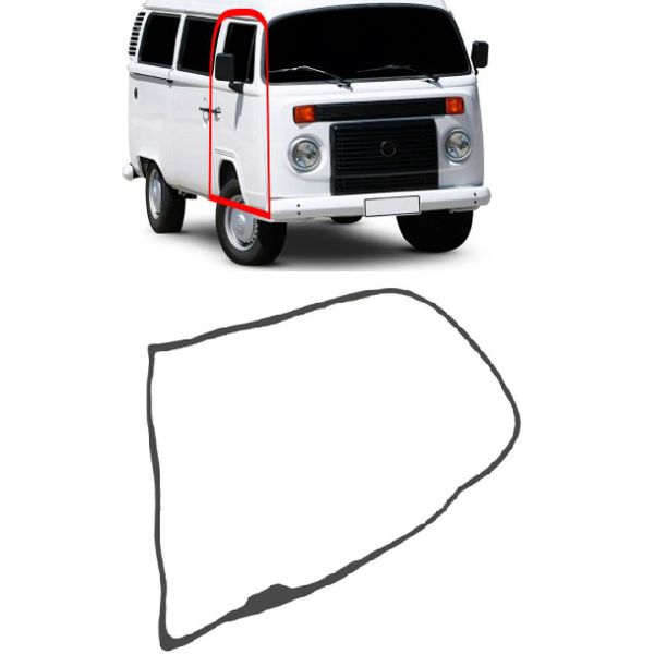 Borracha Guarnição da Porta Kombi 1976 a 1997 Dianteira Jogo 