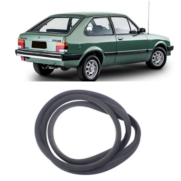 Borracha Guarnição da Janela Lateral Chevette Hatch Fixa Peça 