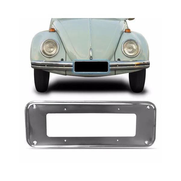 Suporte de Placa Fusca até 1970 Luxo - Dianteira Peça