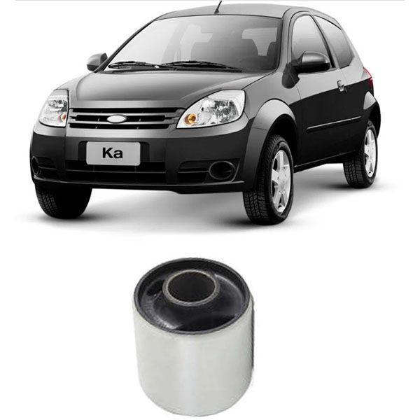 Bucha Da Bandeja Dianteira Ford Ka 2008 á 2014, Fiesta E Ecosport 2003 á 2012 Nylon Peça Maior