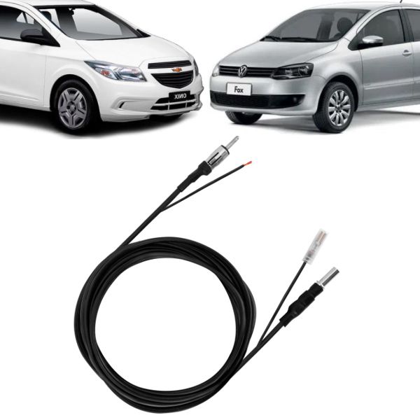 Cabo de Extensão da Antena Linha VW e Gm Conector Rast 3,80mt 