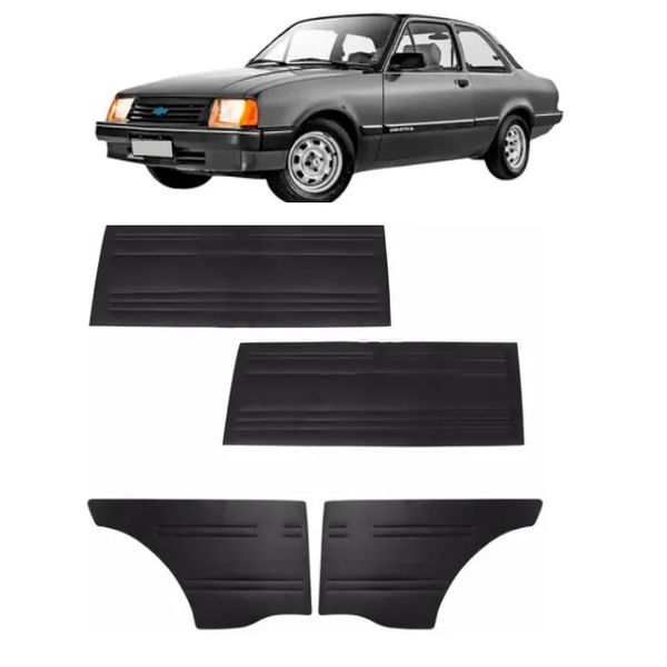 Revestimento Lateral Chevette Preto Traseiro Jogo