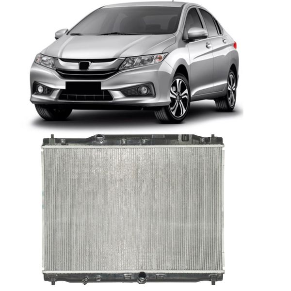 Radiador Honda City 2015 á 2019 1.5 16V Flex Manual