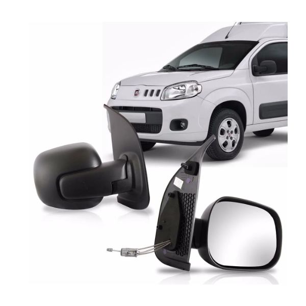 Retrovisor Fiorino 2014 Em Diante C/ Controle Manual 