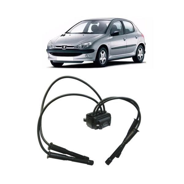 Bobina De Ignição Peugeot 206 1.0 16V Clio e Kangoo 2000 á 2004 1.0 16V 