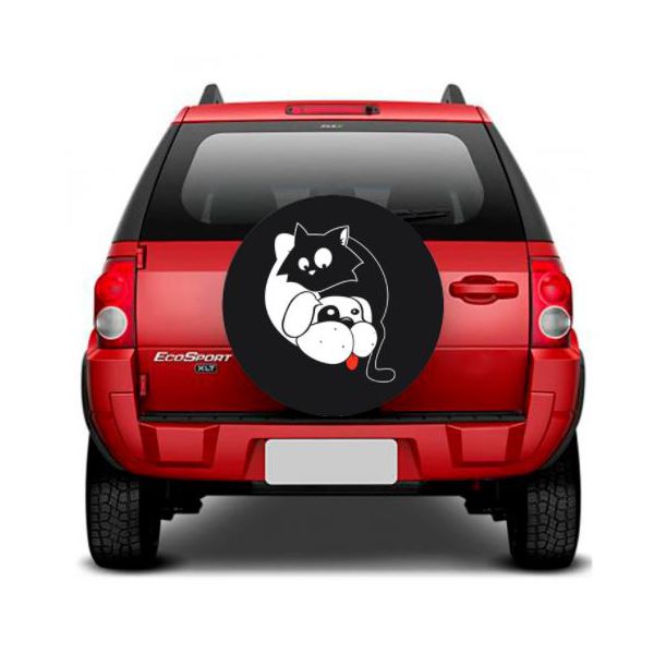 Capa Para Estepe Crossfox, Ecosport, Spin e Aircross Cão e Gato 