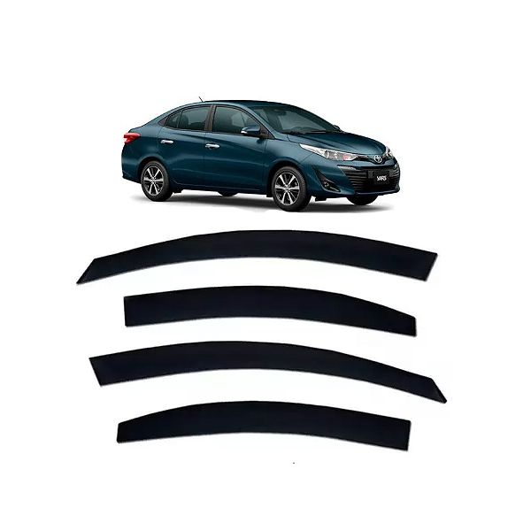 Calha de Chuva Yaris 2018 Em Diante Sedan Jogo 