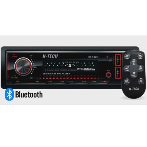 Rádio Htech HT1422 Com Controle FM/ USB/ Leitor 32GB Auxiliar/ SD Card/ Bluetooth 