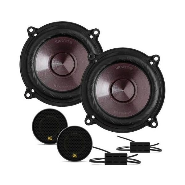 Kit Falante 2 Vias Bravox 5" + 2 Tweeter + 2 Crossover 120W RMS Par CS50P