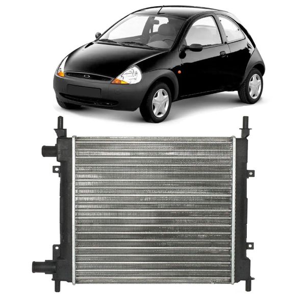 Radiador Ford Ka Até 1999 1.0 e 1.3 8V Sem Ar