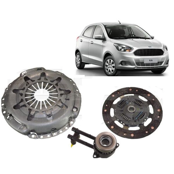 Kit de Embreagem Ford Ka 2014 Em Diante Fiesta e Ecosport 2013 Em Diante 1.5 e 1.6 Sigma Focus 2010 Em Diante 1.6 