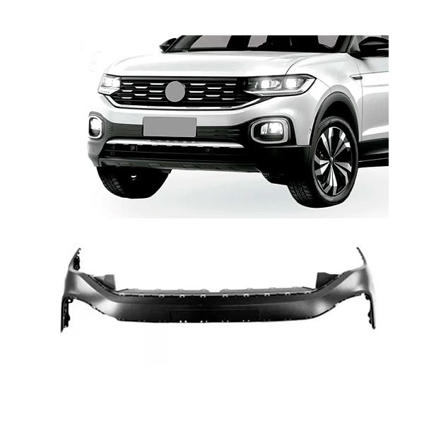 Parachoque Dianteiro T-Cross 2019 Em Diante Superior Preto Liso 
